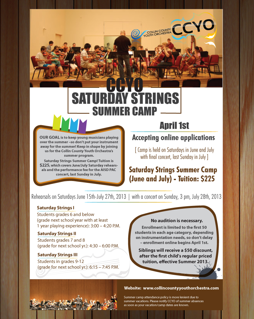 Diseño de Póster por Sbss para Collin County Youth Orchestra | Diseño #1543682