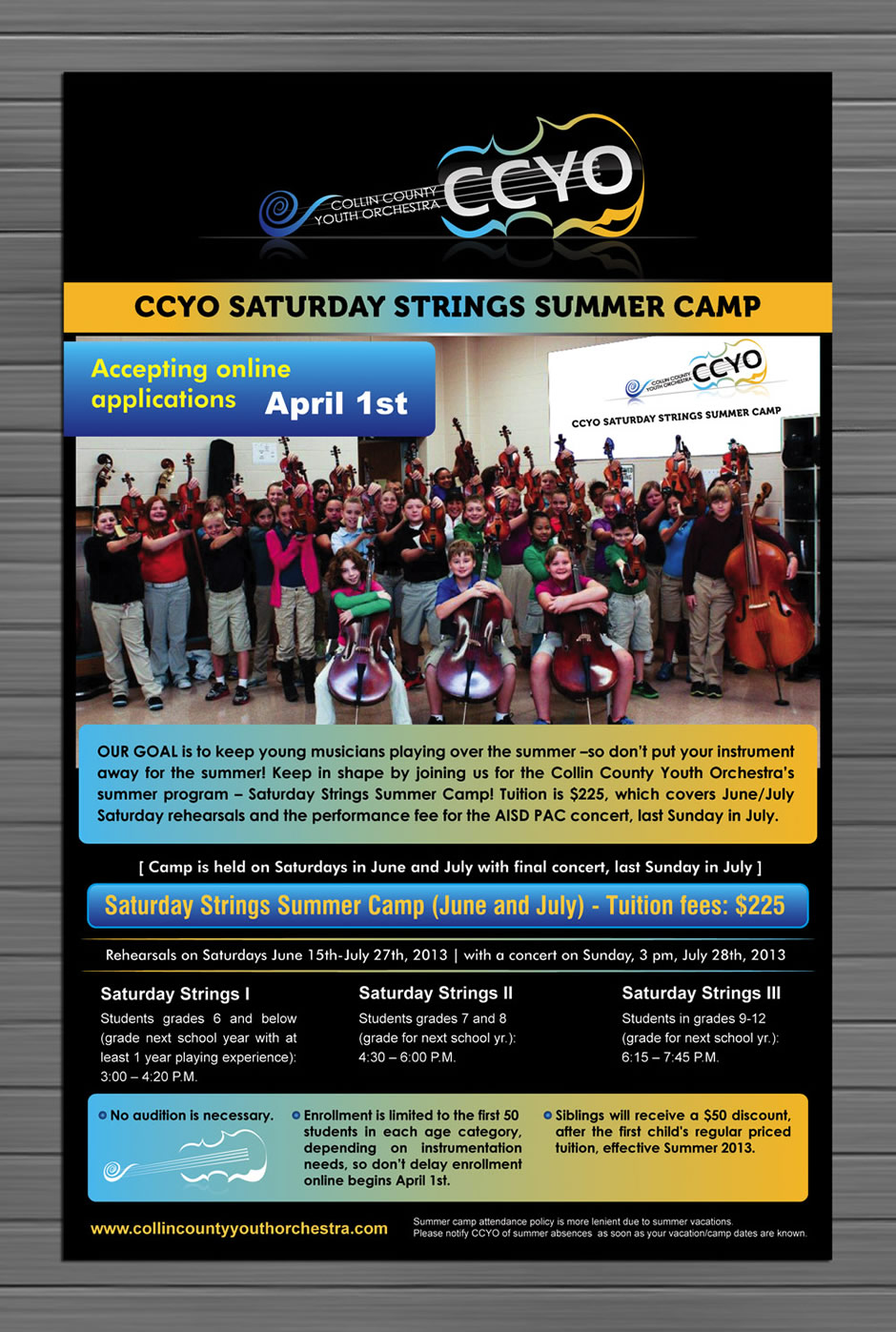 Poster Design by Sbss for Collin County Youth Orchestra | Design #1544062