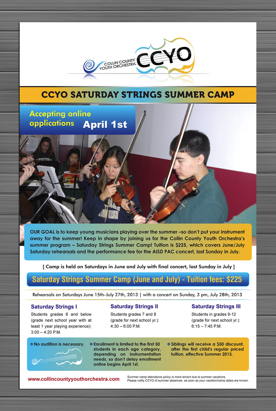 Diseño de Póster por Sbss para Collin County Youth Orchestra | Diseño #1544065