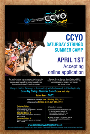 Diseño de Póster por Sbss para Collin County Youth Orchestra | Diseño: #1545168