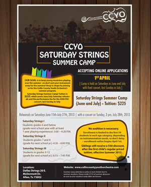 Diseño de Póster por Sbss para Collin County Youth Orchestra | Diseño: #1546829