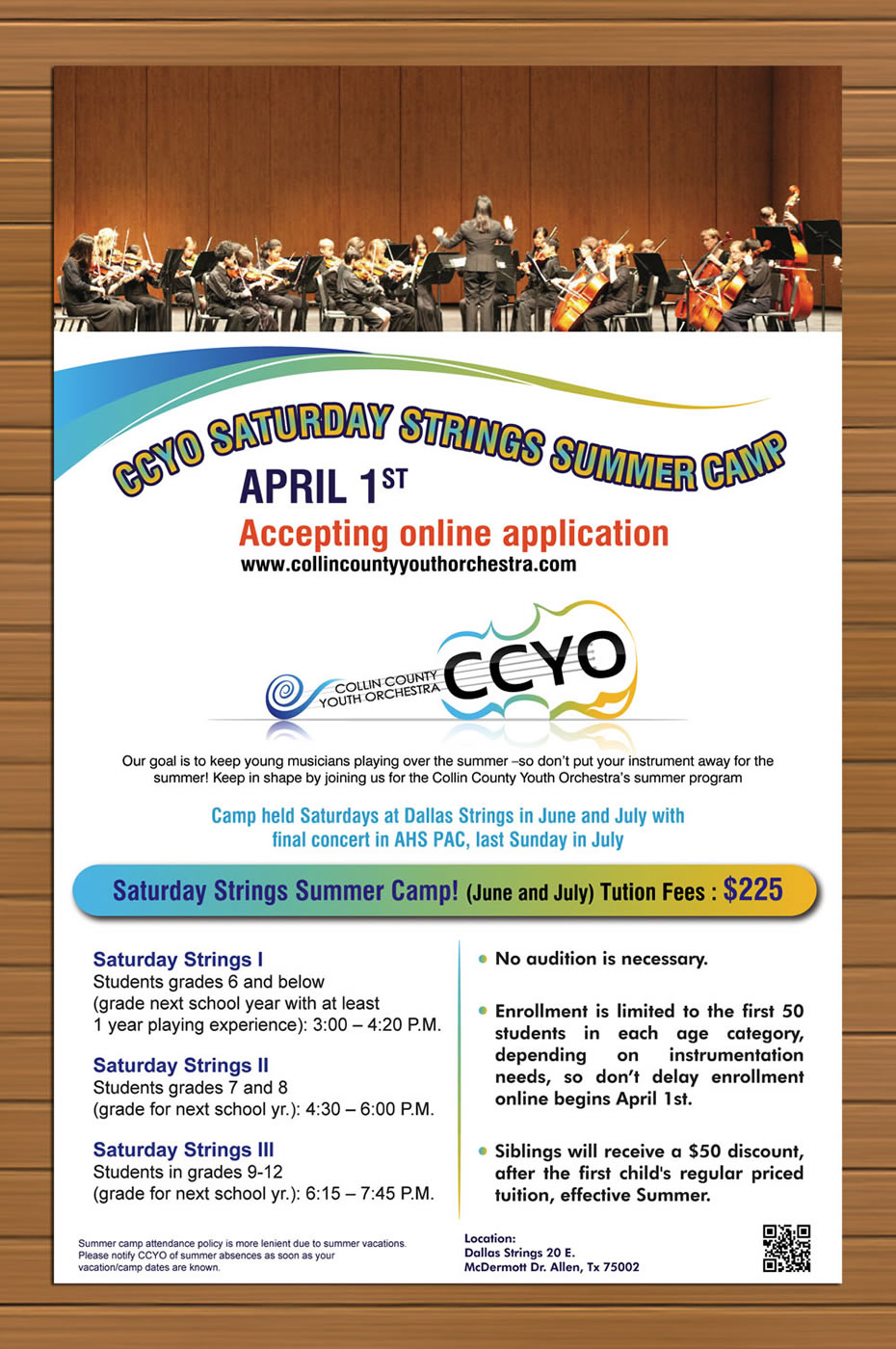 Poster-Design von Sbss für Collin County Youth Orchestra | Design #1554315