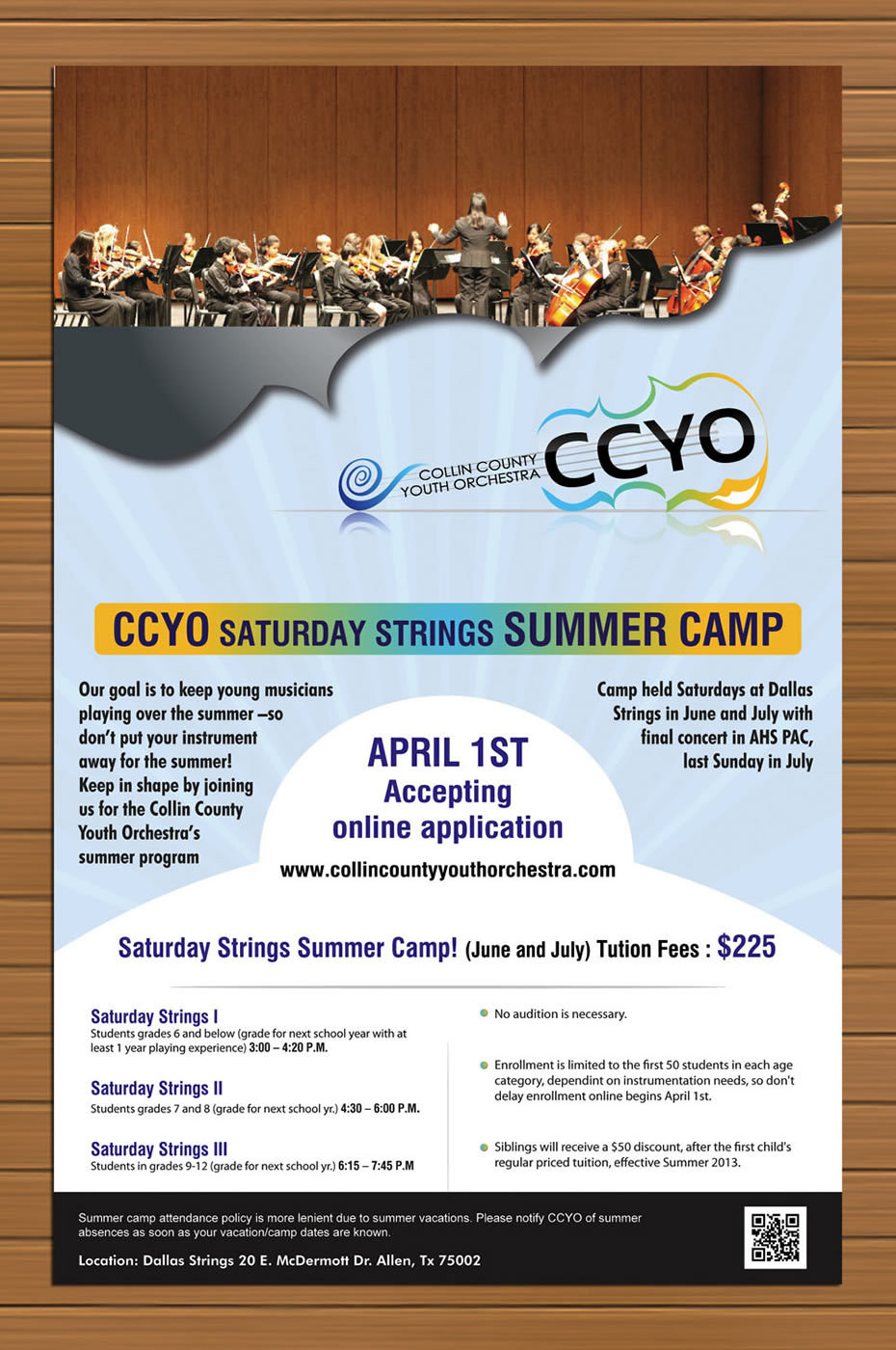 Poster-Design von Sbss für Collin County Youth Orchestra | Design #1554328