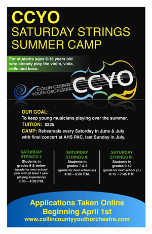 Poster Design by tjgdzns for Collin County Youth Orchestra | Design: #1546078