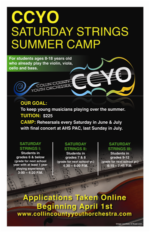 Poster Design by tjgdzns for Collin County Youth Orchestra | Design: #1548988
