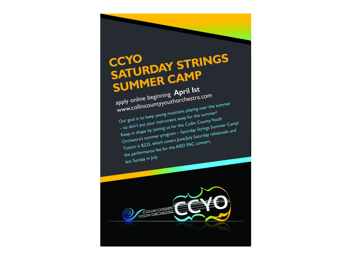 Poster Design by Alexandra for Collin County Youth Orchestra | Design #1531121