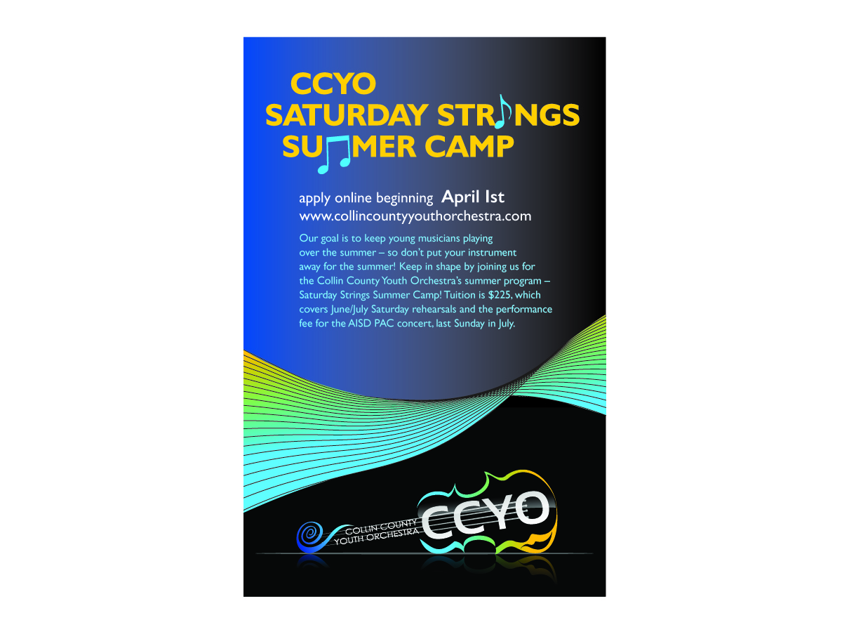 Poster Design by Alexandra for Collin County Youth Orchestra | Design #1535320