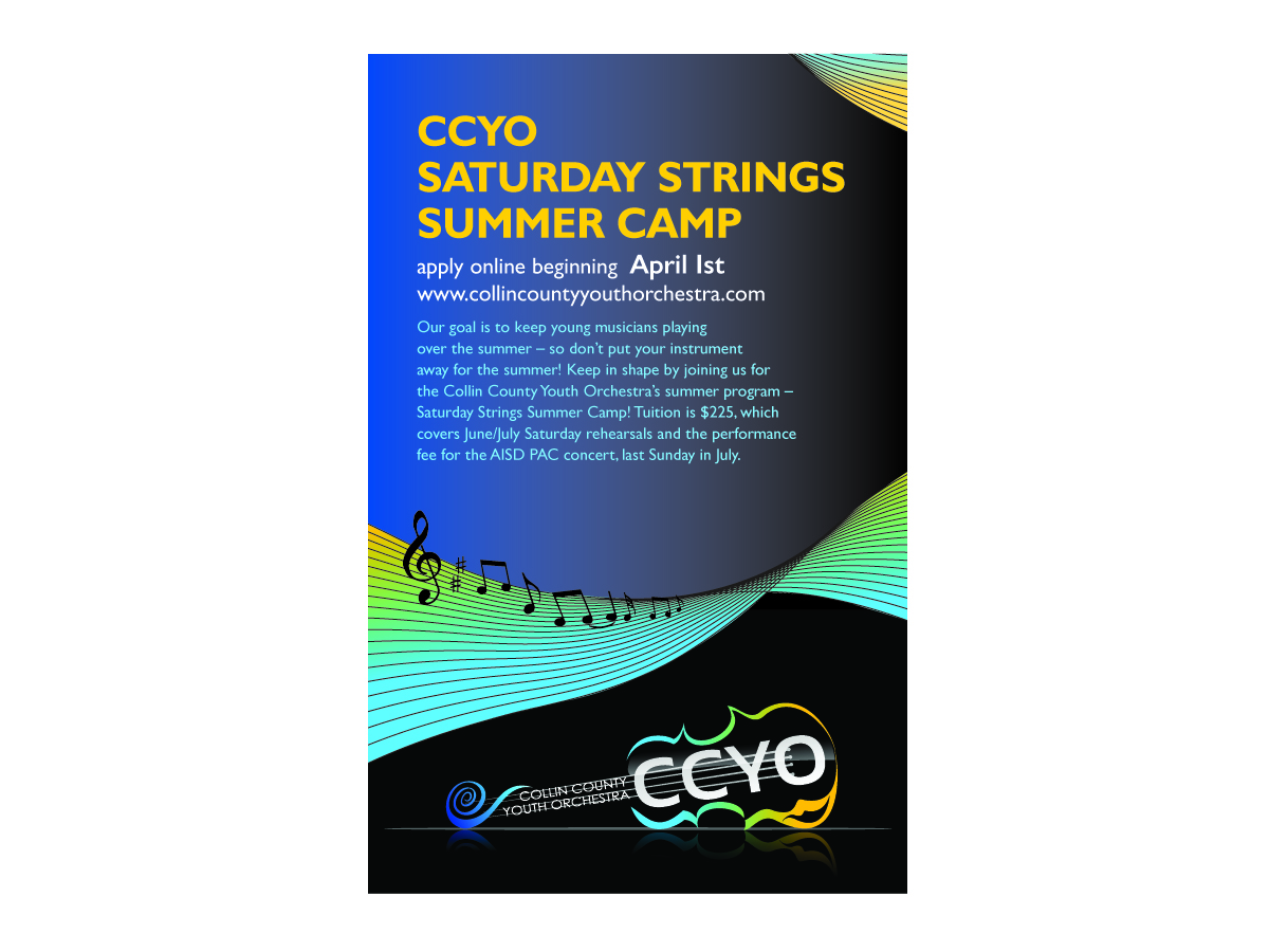 Poster Design by Alexandra for Collin County Youth Orchestra | Design #1535322