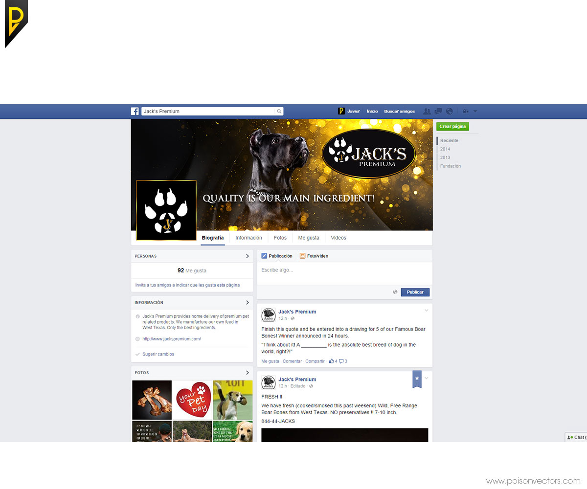 Facebook-Design von poisonvectors für Jack''s Premium | Design #5564450
