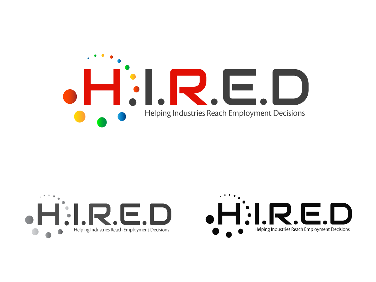 Logo Design by raluca.b for H.I.R.E.D | Design #5674876