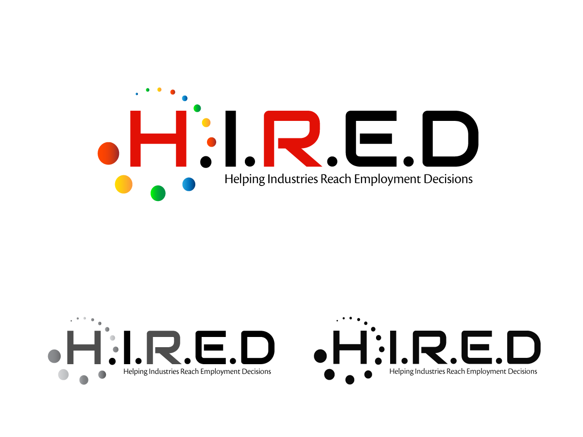 Logo Design by raluca.b for H.I.R.E.D | Design #5674880