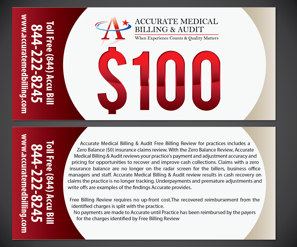 Flyer Design by joliau for Accurate Medical Biling and Audit | Design #5577635