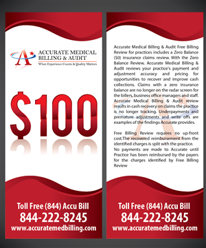 Flyer Design by joliau for Accurate Medical Biling and Audit | Design: #5577733