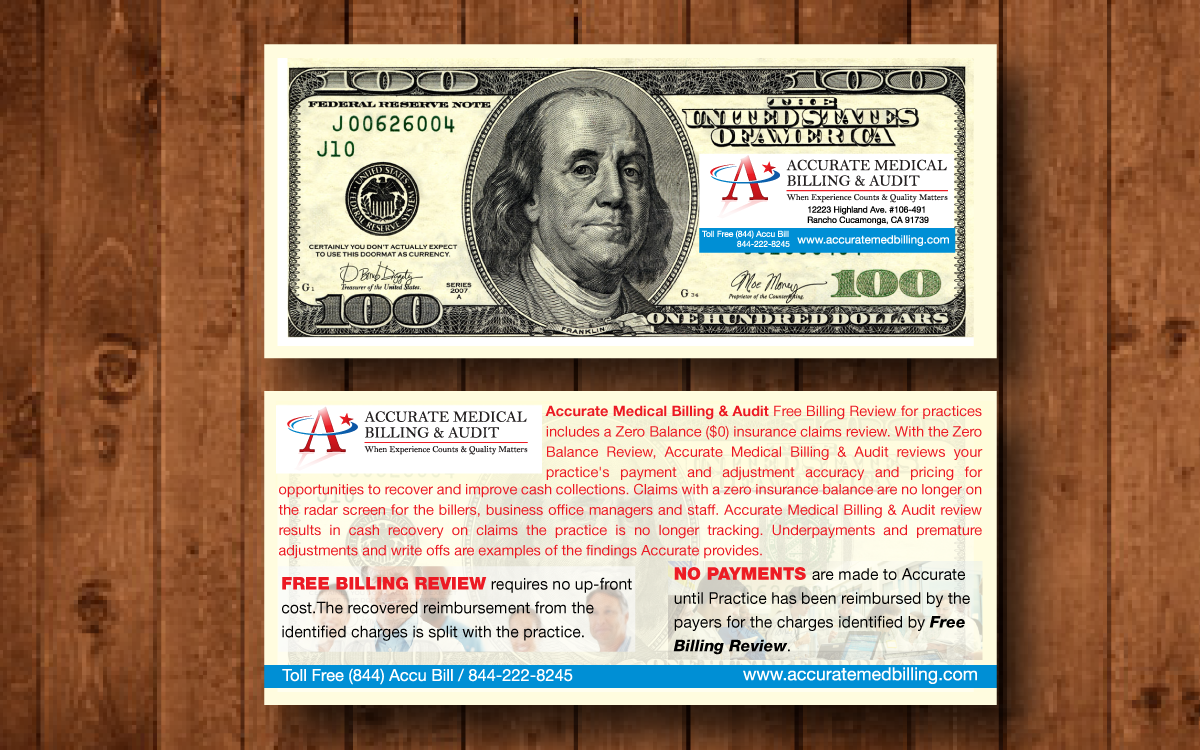 Flyer Design by tballest for Accurate Medical Biling and Audit | Design #5564604