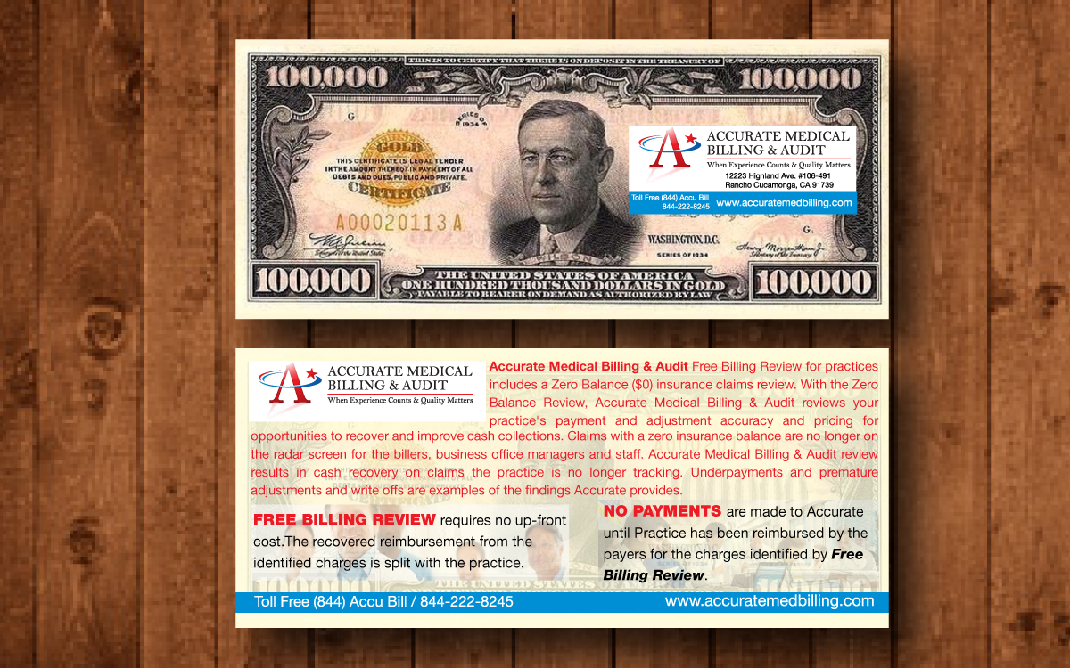 Design de Flyer par tballest pour Accurate Medical Biling and Audit | Design #5574435