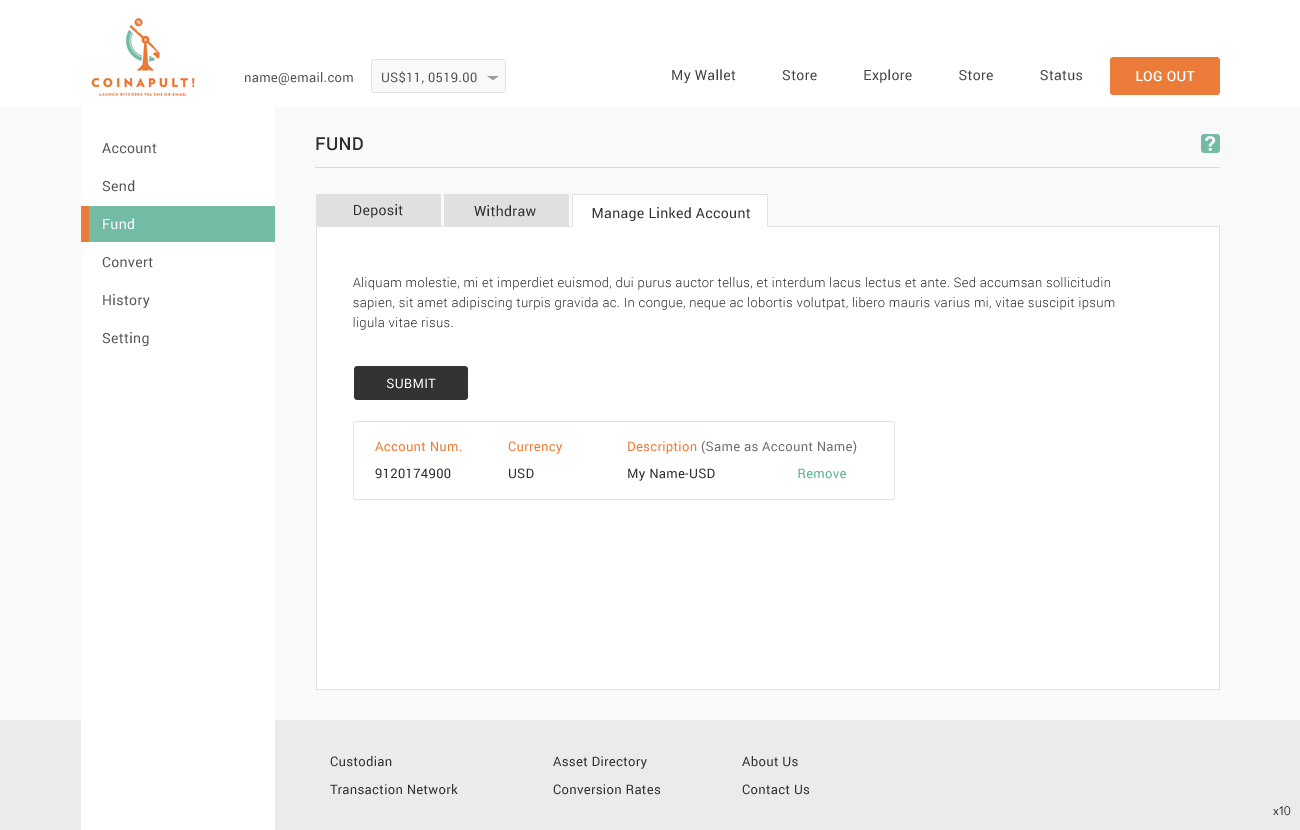 Web Design by pb for Coinapult | Design #5574825