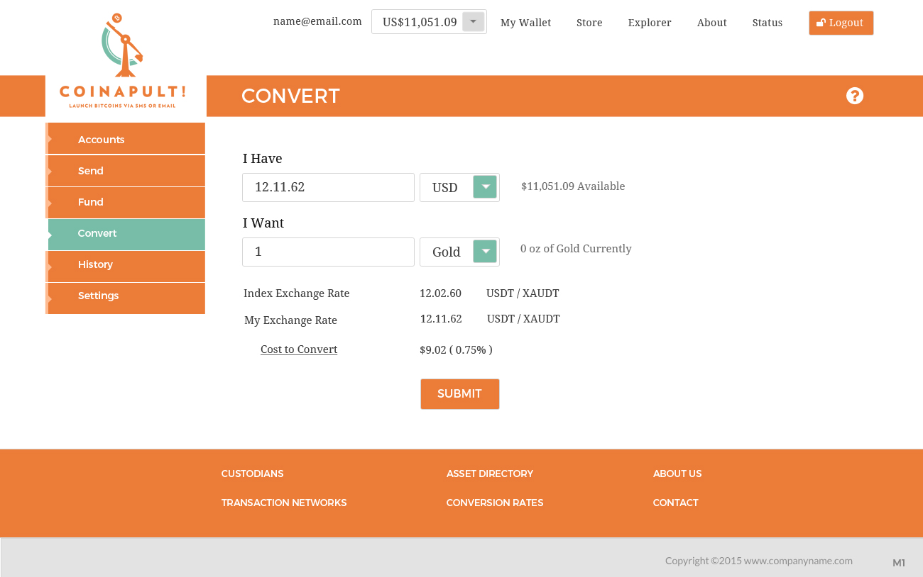 Web Design by pb for Coinapult | Design #5574843