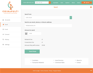 Web Design by pb for Coinapult | Design: #5574930