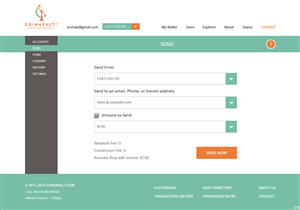 Web Design by pb for Coinapult | Design: #5574954