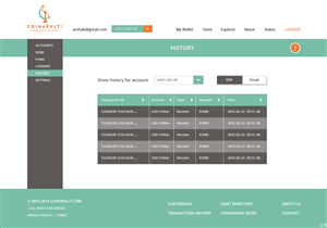 Web Design by pb for Coinapult | Design: #5574961
