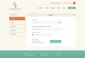 Web Design by pb for Coinapult | Design: #5574975