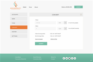 Web Design by pb for Coinapult | Design: #5581040
