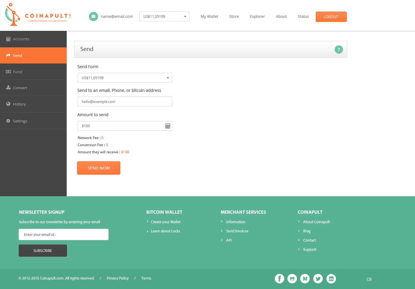 Web Design by pb for Coinapult | Design #5587881