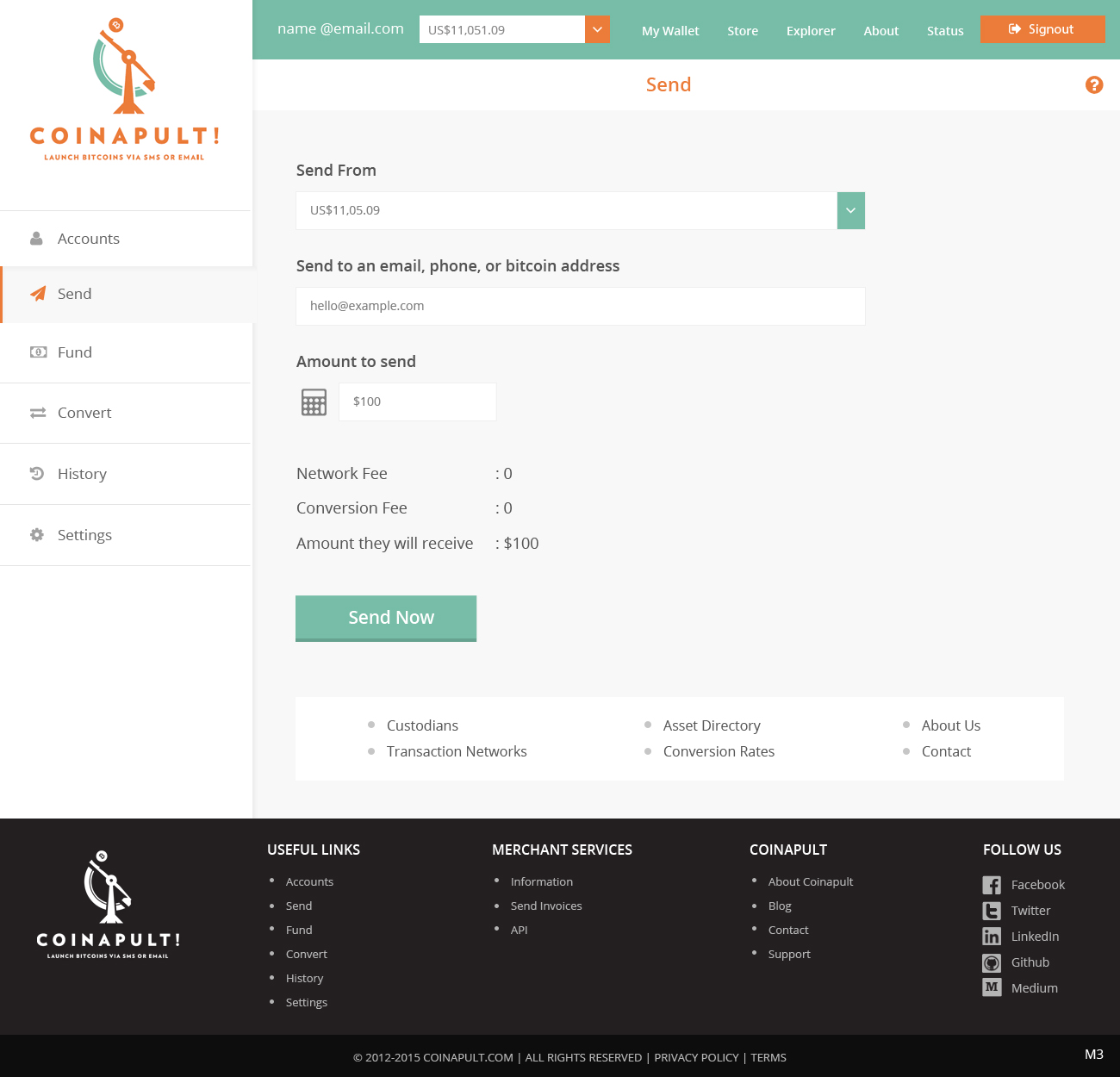 Web Design by pb for Coinapult | Design #5599997