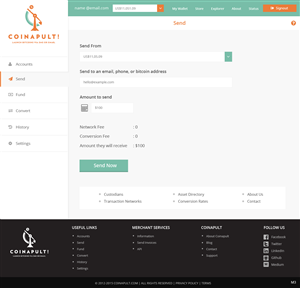 Web Design by pb for Coinapult | Design: #5599997