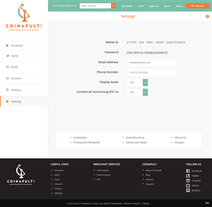 Web Design by pb for Coinapult | Design: #5600004