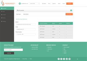 Web Design by pb for Coinapult | Design: #5609098
