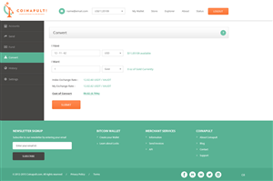 Web Design by pb for Coinapult | Design: #5609102