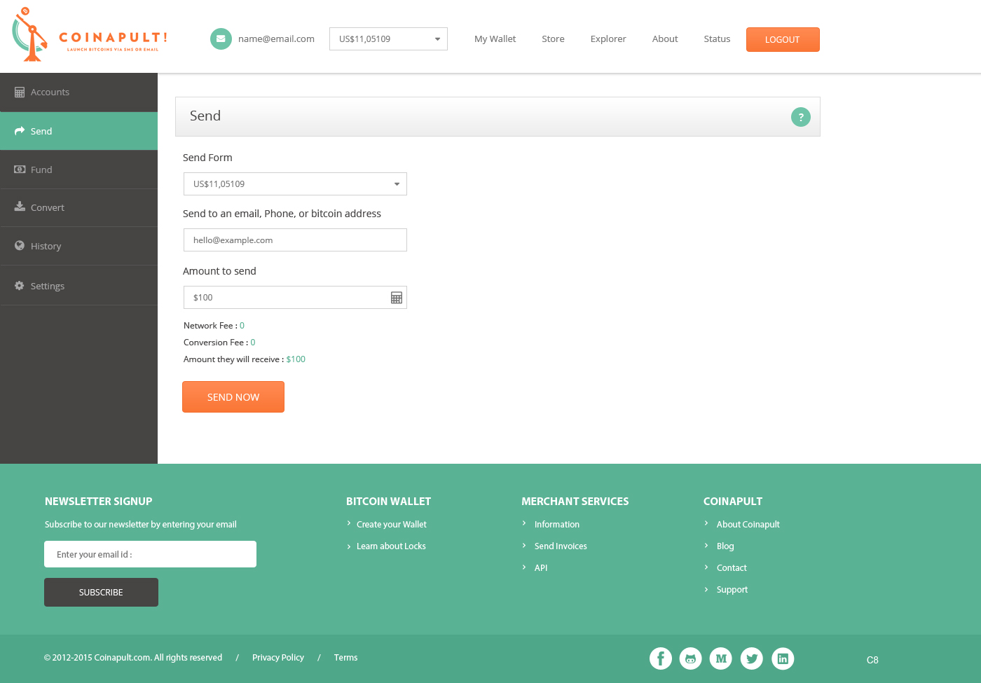 Web Design by pb for Coinapult | Design #5609111