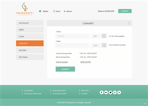 Web Design by pb for Coinapult | Design: #5609113