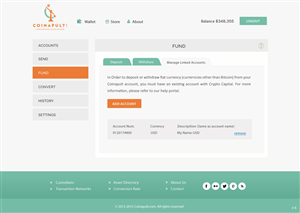 Web Design by pb for Coinapult | Design: #5609117
