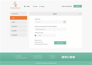 Web Design by pb for Coinapult | Design: #5609119