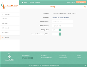 Web Design by pb for Coinapult | Design: #5619709