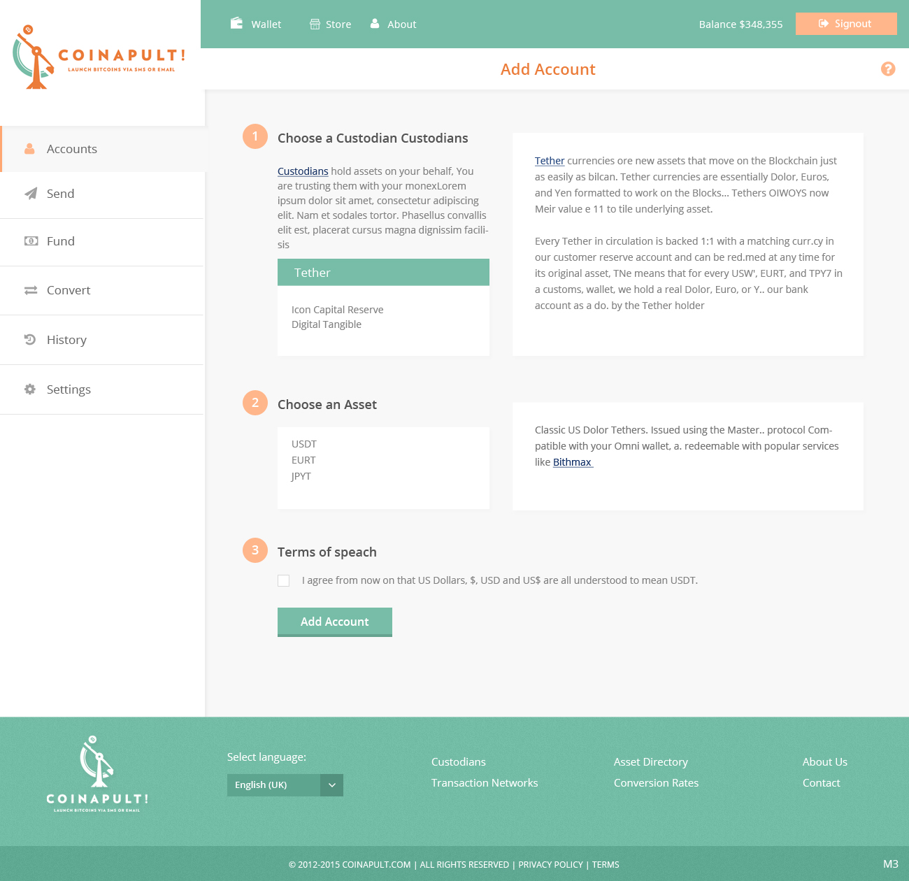 Web-Design von pb für Coinapult | Design #5619715