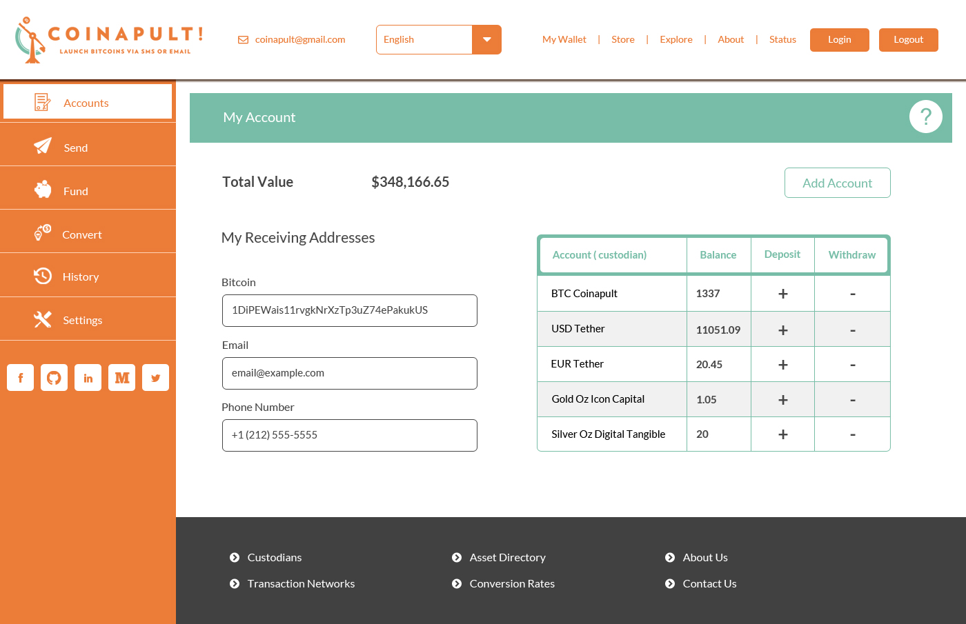 Web Design par Advent Innovative pour Coinapult | Design #5568954
