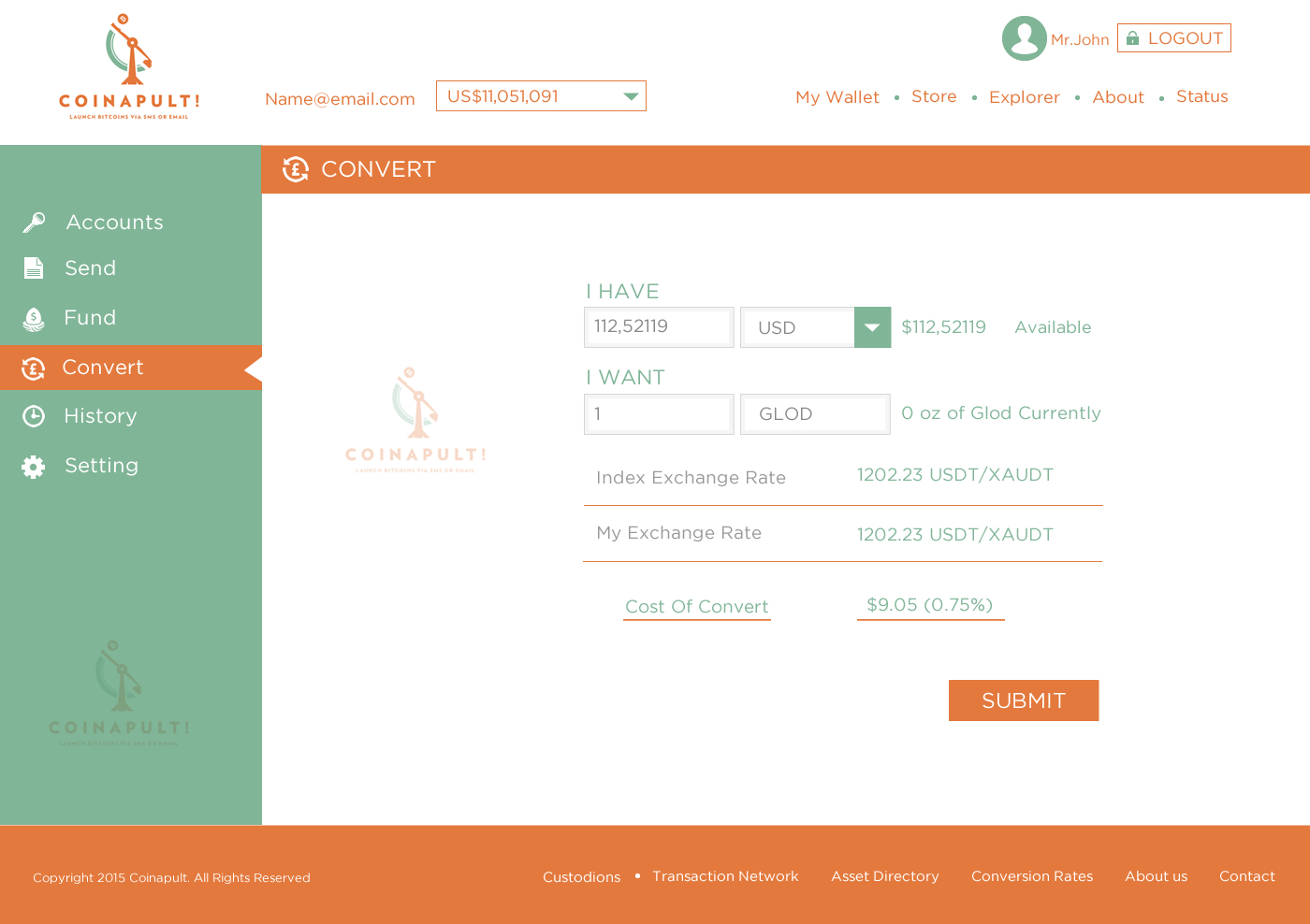 Web Design par Behriatech pour Coinapult | Design #5569984