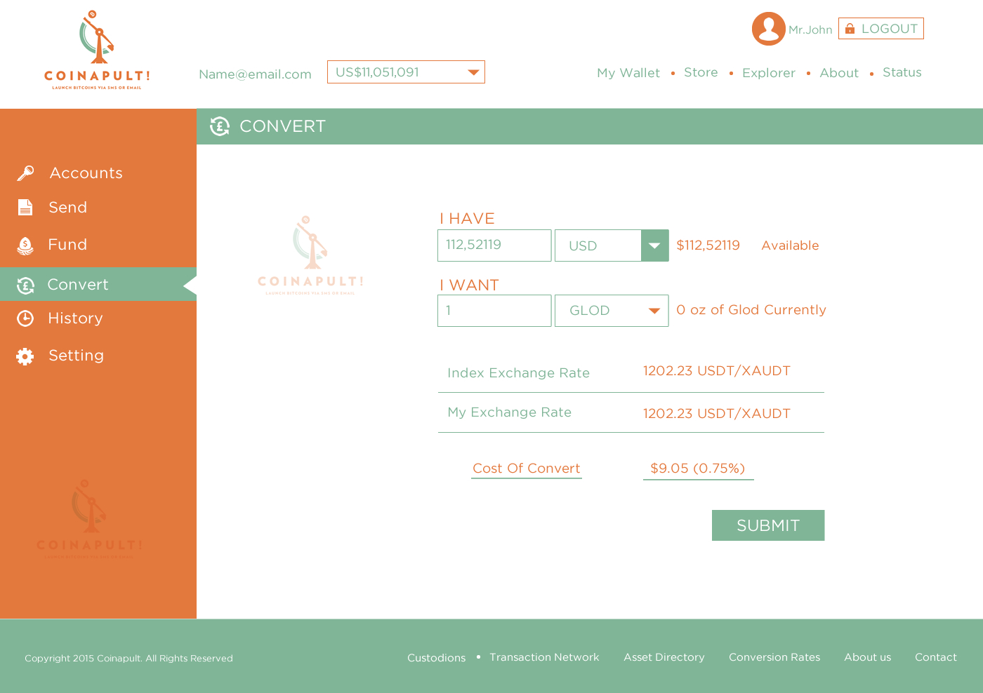 Web Design by Behriatech for Coinapult | Design #5569987