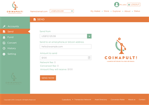 Web Design by Behriatech for Coinapult | Design: #5570018