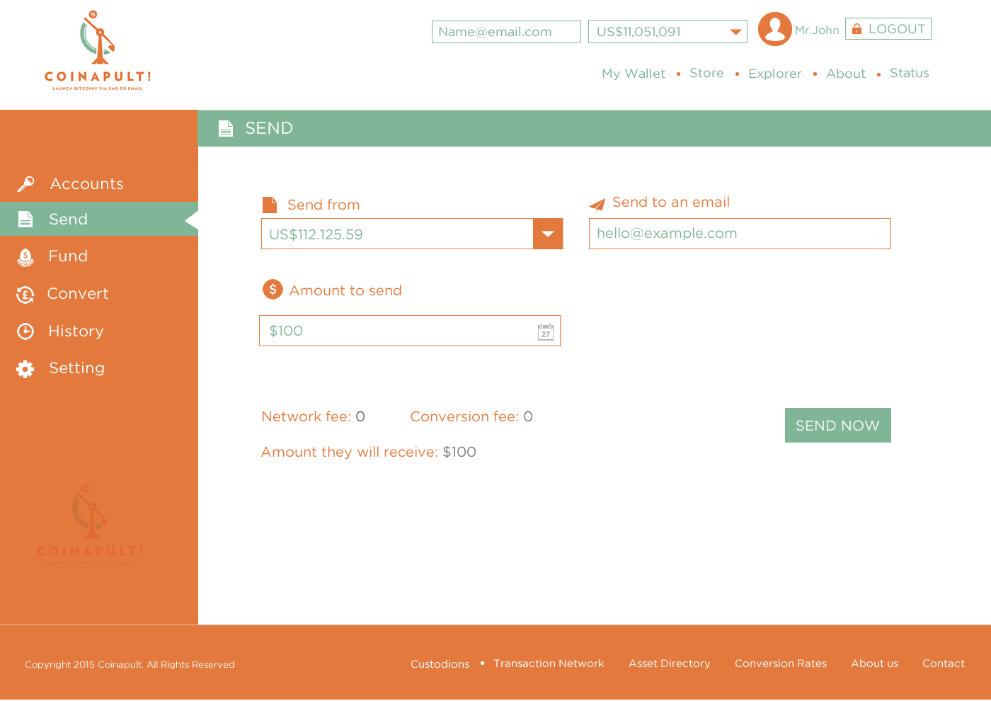 Web Design by Behriatech for Coinapult | Design #5570021