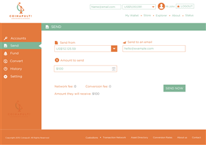 Web Design by Behriatech for Coinapult | Design: #5570021