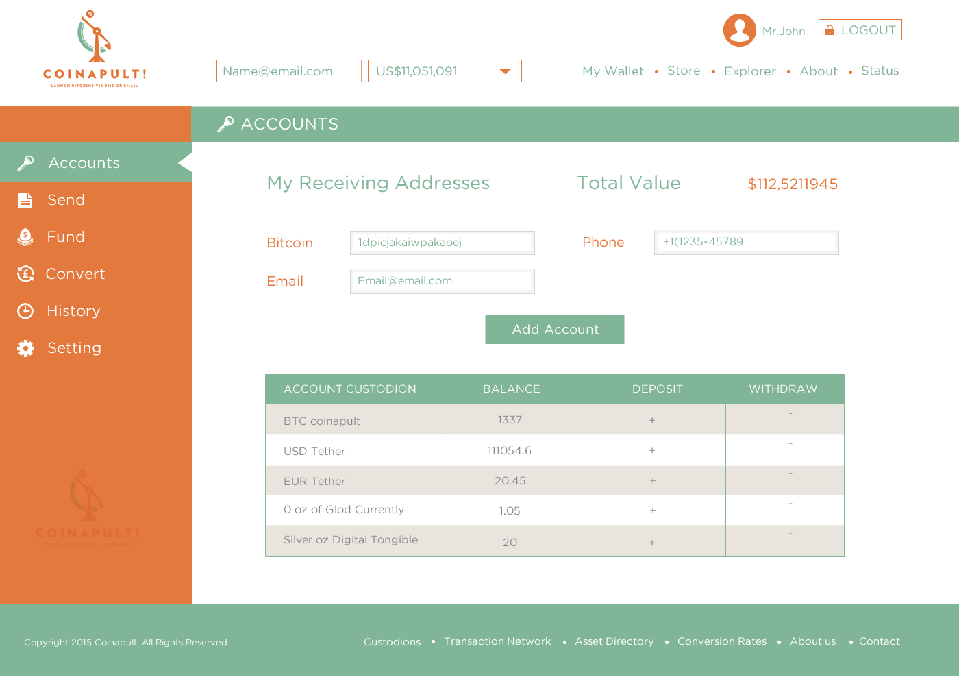 Web-Design von Behriatech für Coinapult | Design #5575528