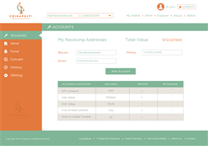 Web Design by Behriatech for Coinapult | Design: #5575528