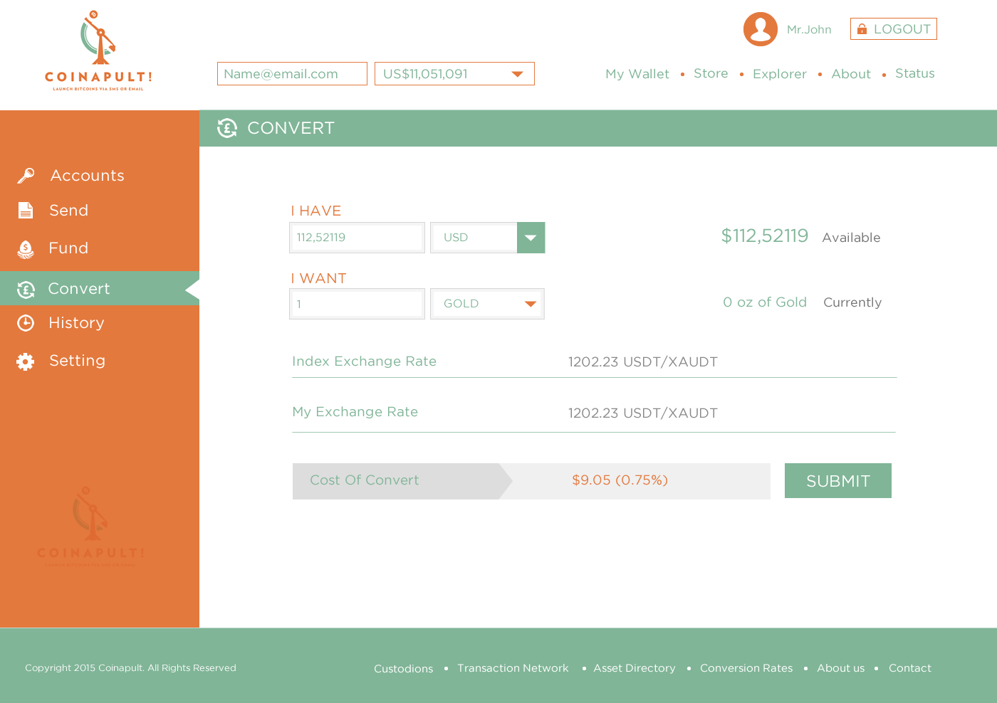 Web Design by Behriatech for Coinapult | Design #5575531