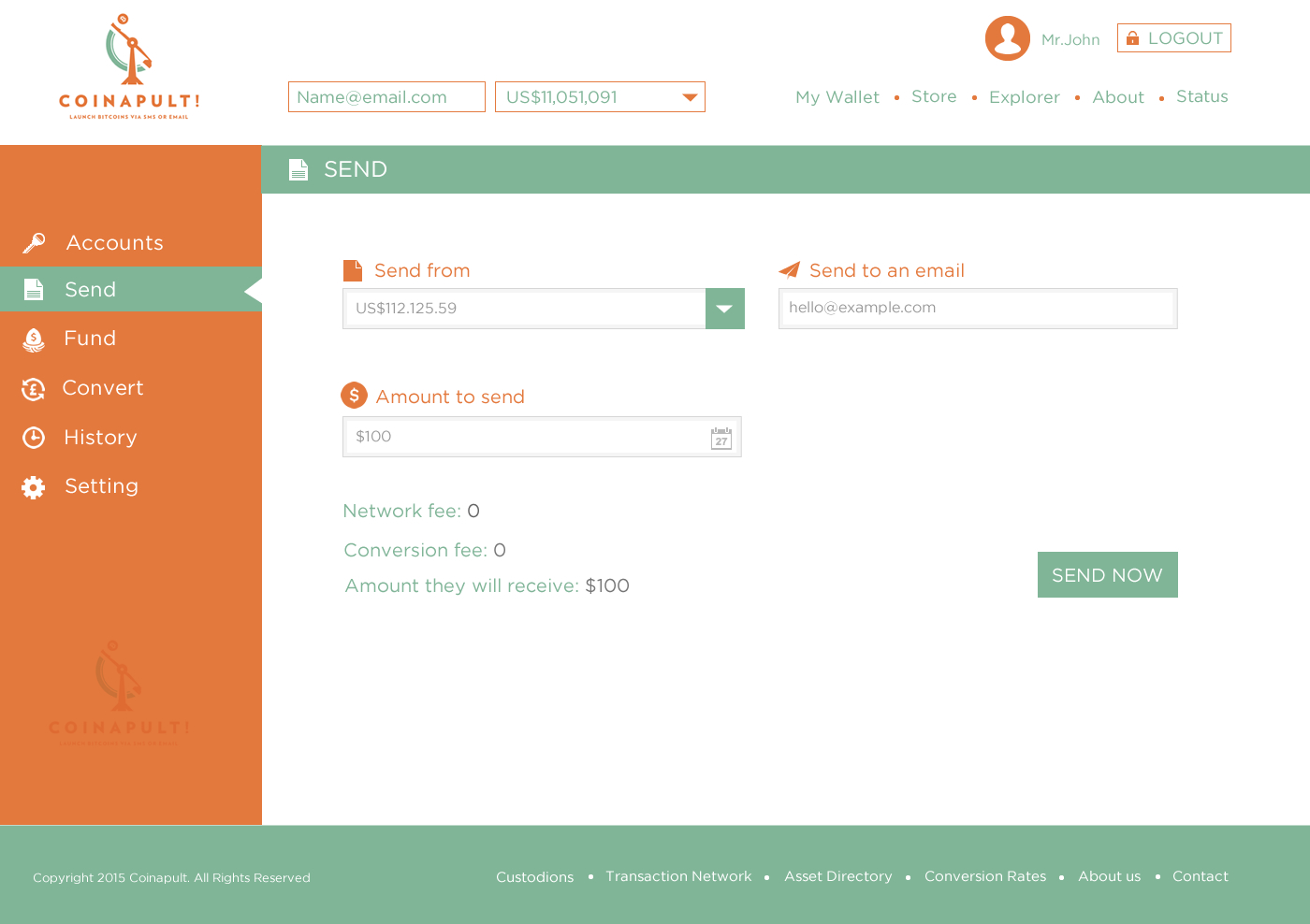 Web Design by Behriatech for Coinapult | Design #5575542