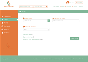 Web Design by Behriatech for Coinapult | Design: #5575542