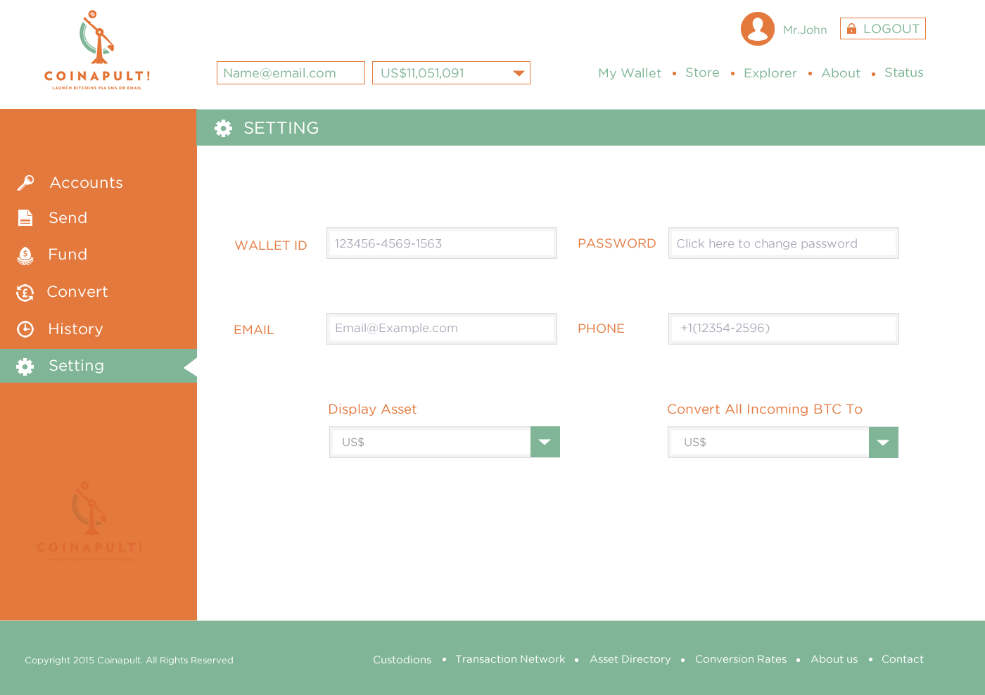 Web-Design von Behriatech für Coinapult | Design #5575549